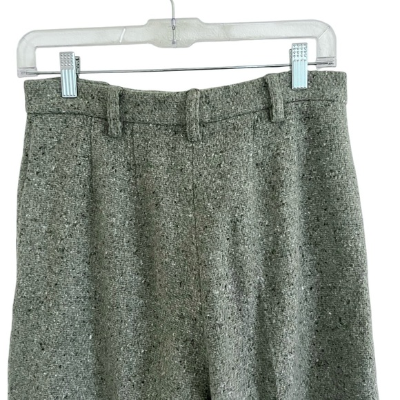 AlexaChung Sage Green Mélange Wool Blend Jacket and Pants US 6 - Picture 13 of 16